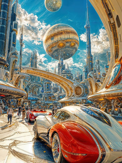 Art Print Existence Games AI - The Celectial City