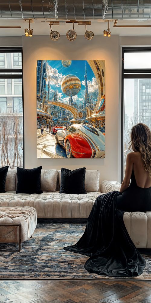 Art Print Existence Games AI - The Celectial City