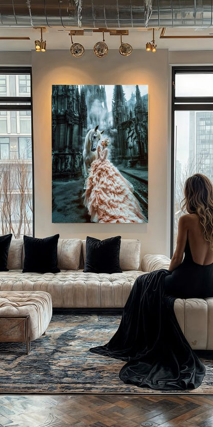 Art Print Irina Malina - Whispers of the Pale Cathedral