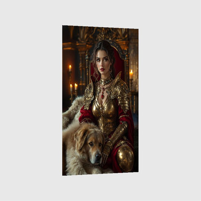 Art Print Anton Kravsov AI - Elegy of a Warrior Queen