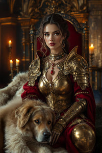 Art Print Anton Kravsov AI - Elegy of a Warrior Queen