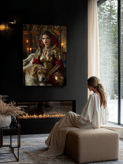 Art Print Anton Kravsov AI - Elegy of a Warrior Queen