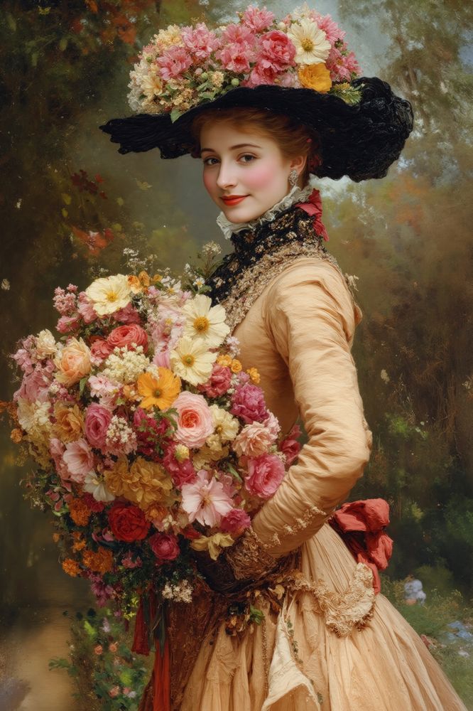 Art Print Zulfiia Ermakova - Elegance and Flowers