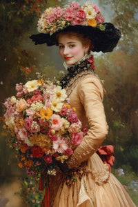 Art Print Zulfiia Ermakova - Elegance and Flowers