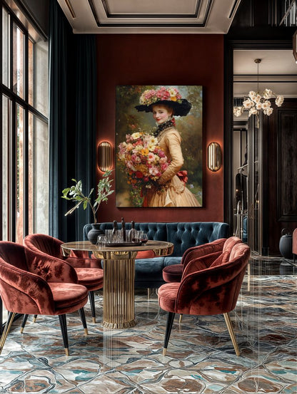 Art Print Zulfiia Ermakova - Elegance and Flowers