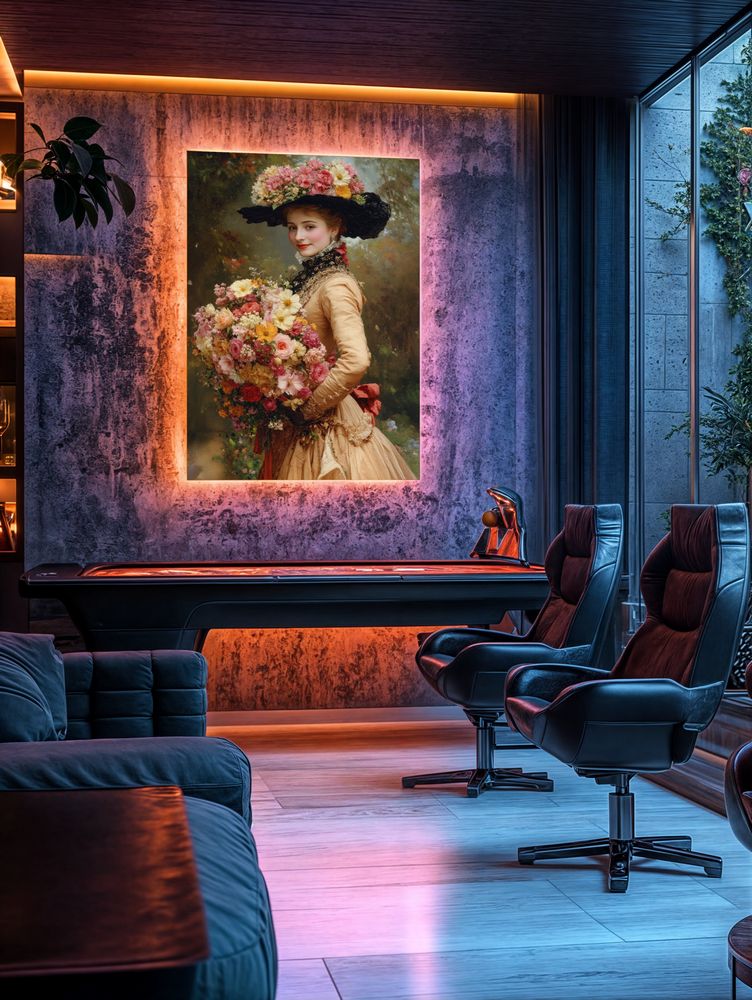Art Print Zulfiia Ermakova - Elegance and Flowers