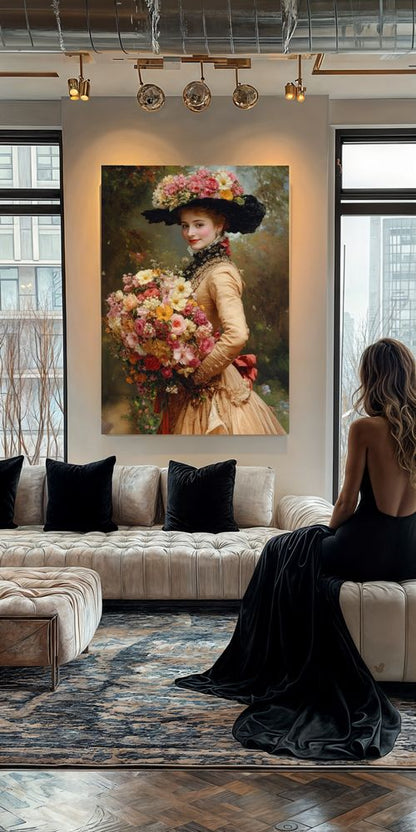 Art Print Zulfiia Ermakova - Elegance and Flowers