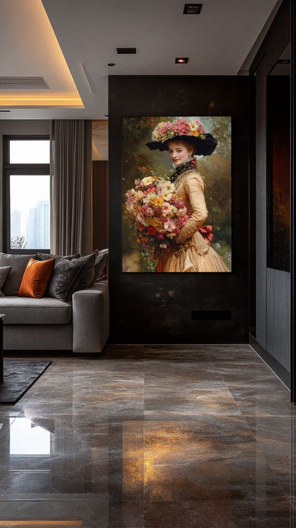 Art Print Zulfiia Ermakova - Elegance and Flowers
