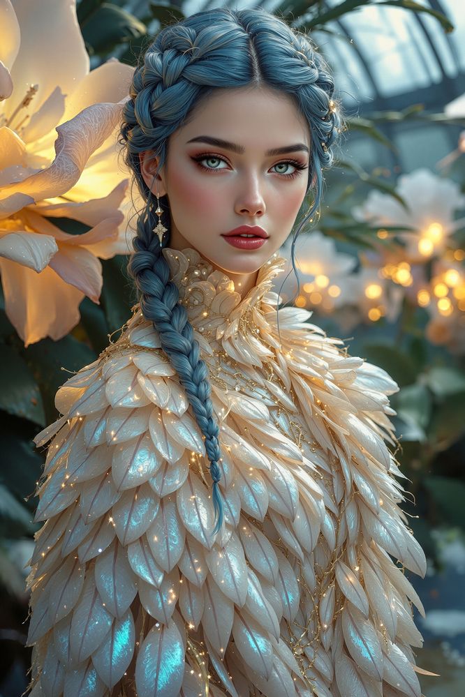 Art Print Anton Kravsov AI - Whisper of Moonlit Petals