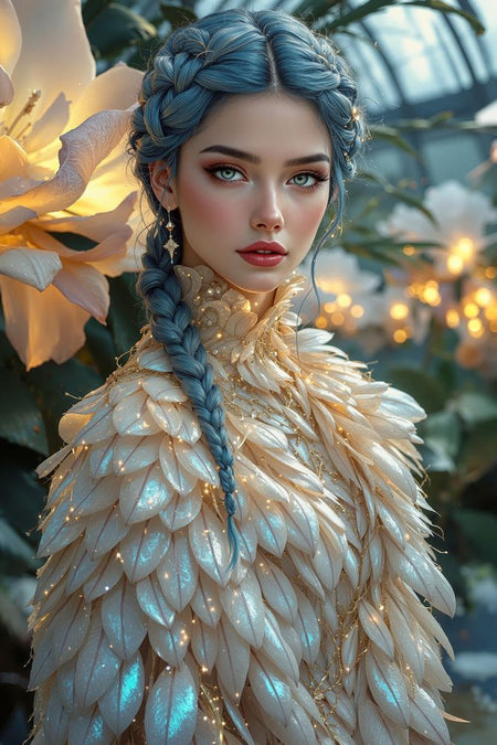 Art Print Anton Kravsov AI - Whisper of Moonlit Petals