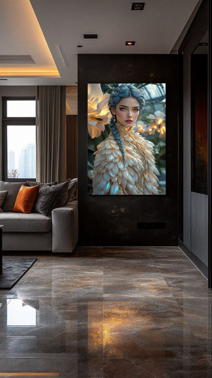 Art Print Anton Kravsov AI - Whisper of Moonlit Petals