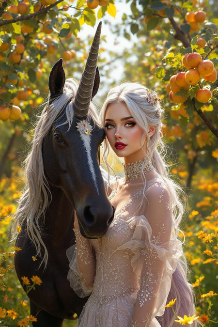 Art Print Anton Kravsov AI - Gilded Garden Muse