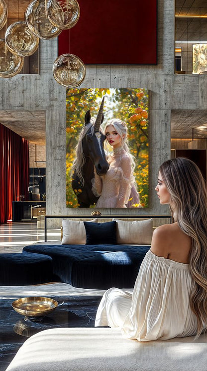 Art Print Anton Kravsov AI - Gilded Garden Muse