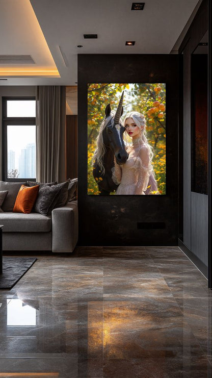 Art Print Anton Kravsov AI - Gilded Garden Muse