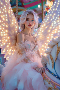 Art Print Anton Kravsov AI - Carousel of Starlit Wings