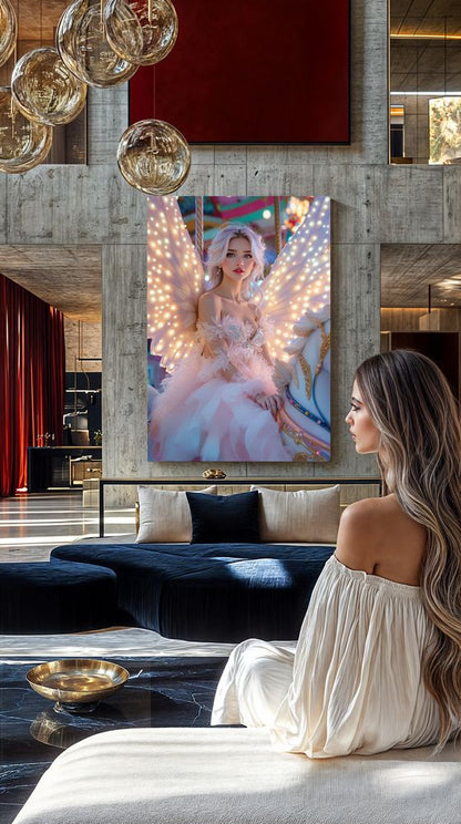 Art Print Anton Kravsov AI - Carousel of Starlit Wings