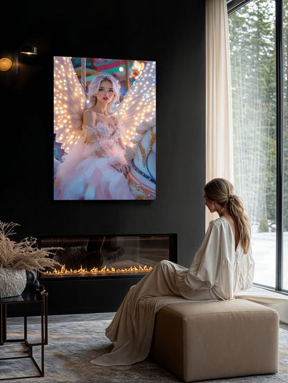 Art Print Anton Kravsov AI - Carousel of Starlit Wings