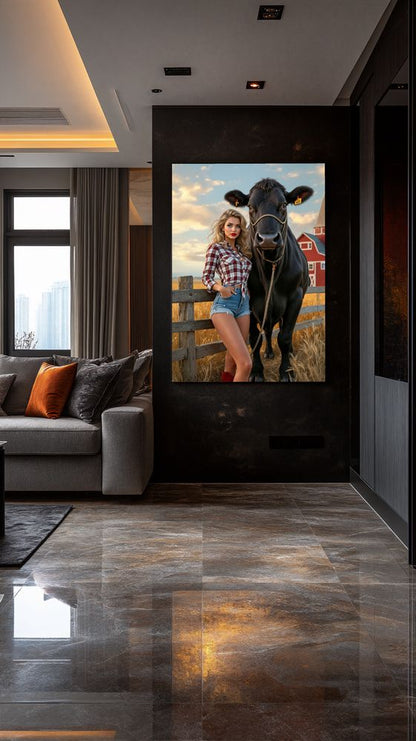 Art Print Anton Kravsov AI - Country Meadow Muse