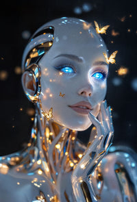 Art Print Aquila Vision AI - Humanity and Butterflies