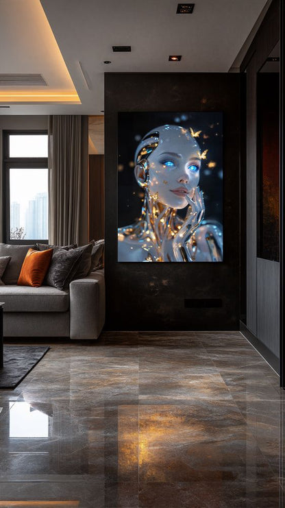 Art Print Aquila Vision AI - Humanity and Butterflies