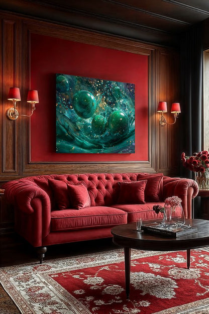 Art Print Abstract Lab AI - Synthetic Vitalis