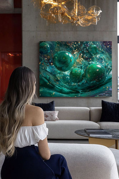 Art Print Abstract Lab AI - Synthetic Vitalis