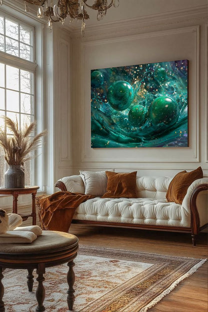 Art Print Abstract Lab AI - Synthetic Vitalis