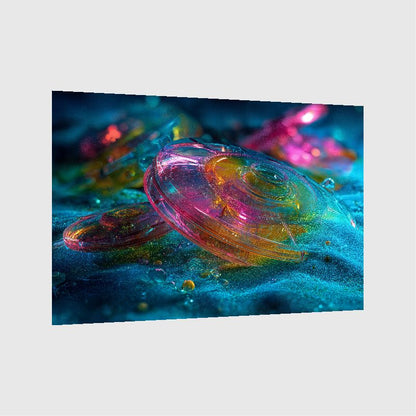 Art Print Abstract Lab AI - Digital Coral