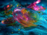 Art Print Abstract Lab AI - Digital Coral