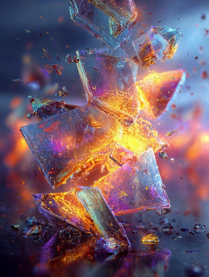 Art Print Abstract Lab AI - Photosynthetic Pulse