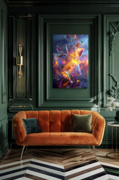 Art Print Abstract Lab AI - Photosynthetic Pulse