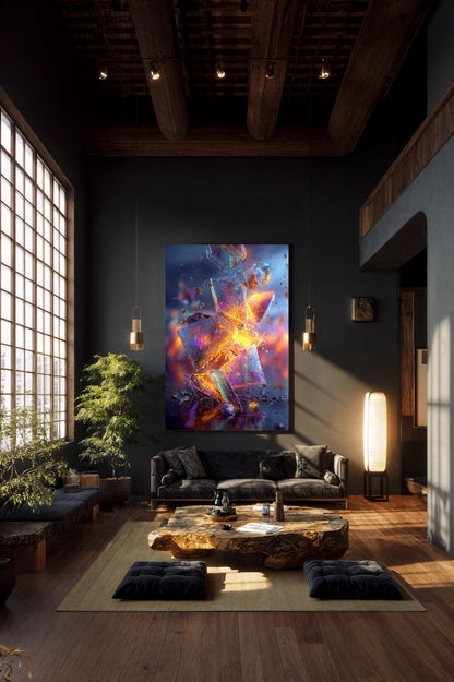 Art Print Abstract Lab AI - Photosynthetic Pulse