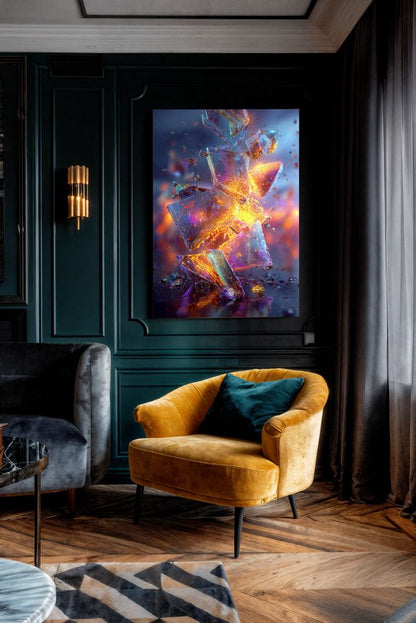 Art Print Abstract Lab AI - Photosynthetic Pulse