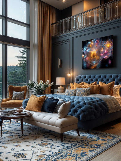 Art Print Abstract Lab AI - Luminous Biosphere