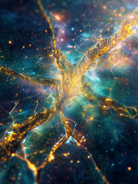 Art Print Abstract Lab AI - Liquid Synapse