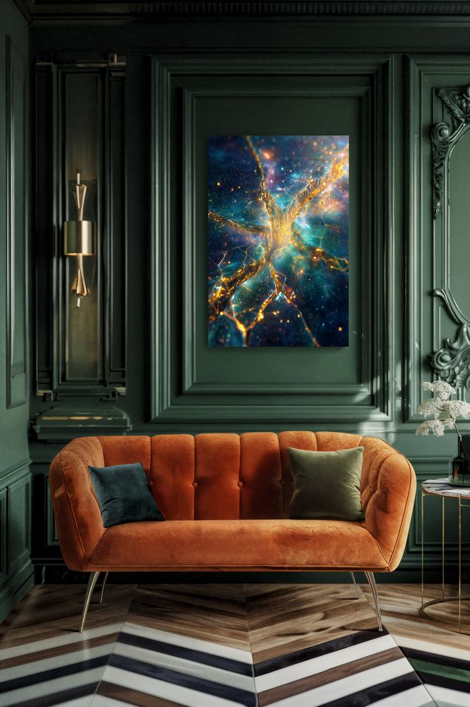 Art Print Abstract Lab AI - Liquid Synapse