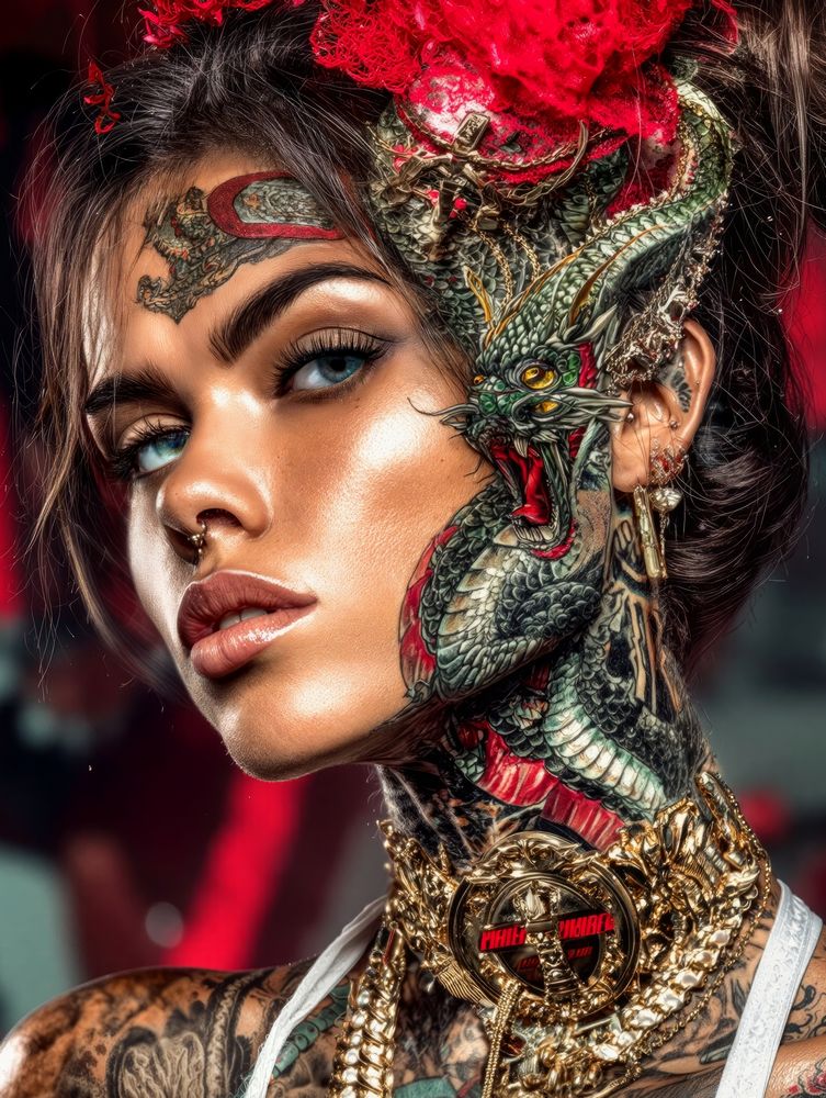 Art Print SensuAI - Dragon’s Embrace