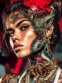Art Print SensuAI - Dragon’s Embrace