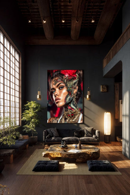 Art Print SensuAI - Dragon’s Embrace
