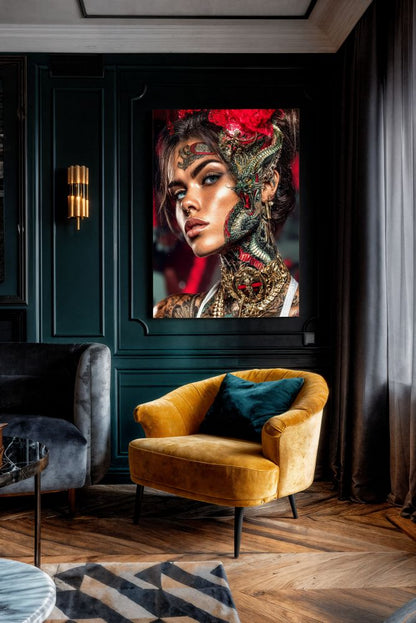 Art Print SensuAI - Dragon’s Embrace