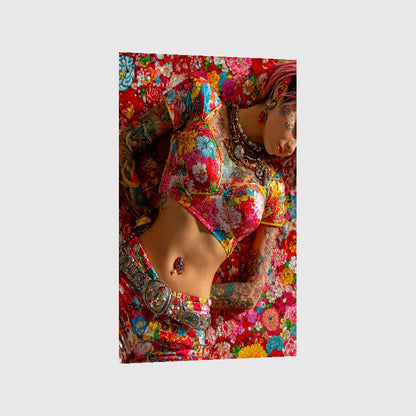Art Print SensuAI - Plexus of Flowers & Flesh