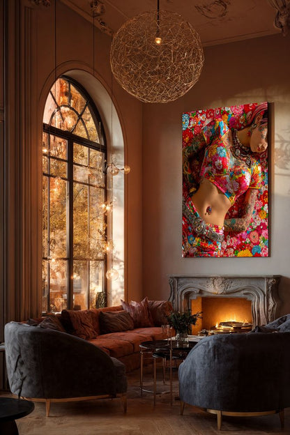 Art Print SensuAI - Plexus of Flowers & Flesh