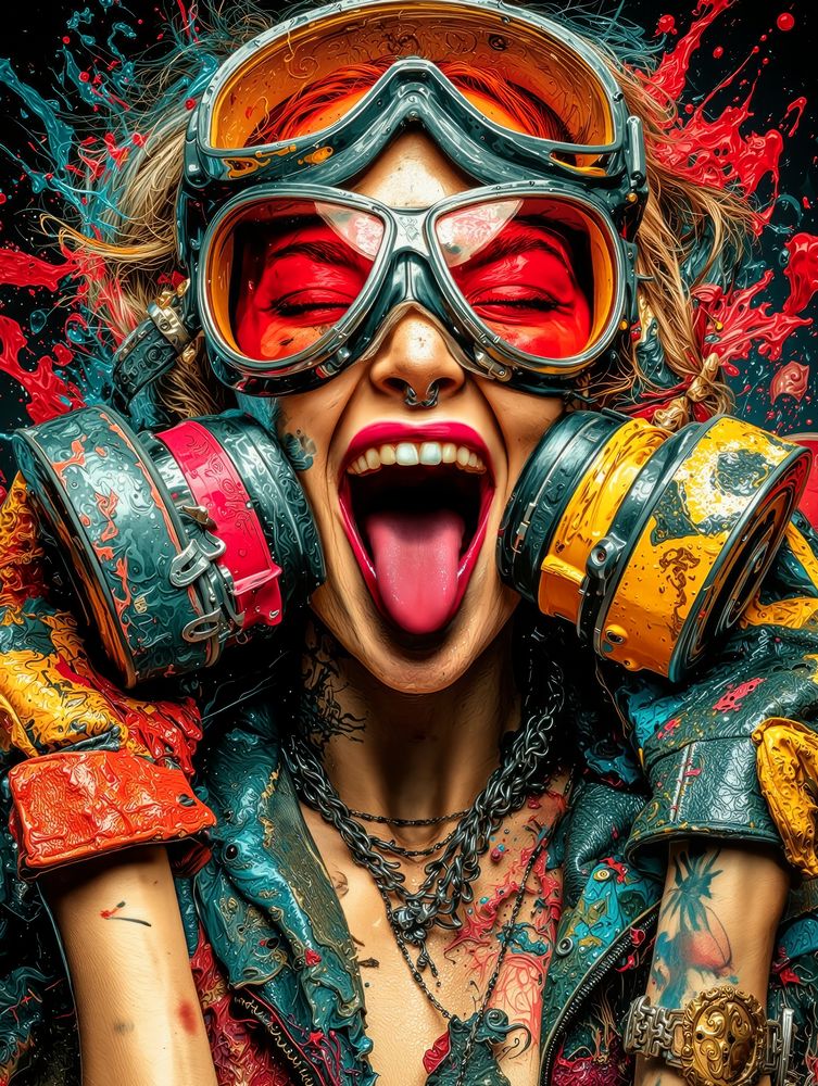 Art Print SensuAI - Red scream