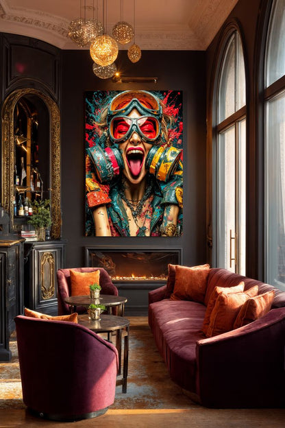 Art Print SensuAI - Red scream