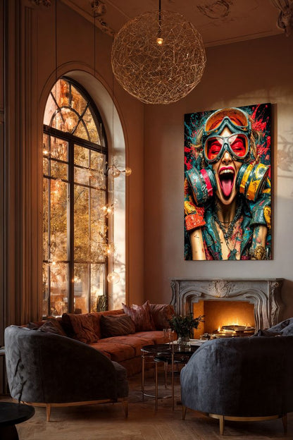 Art Print SensuAI - Red scream