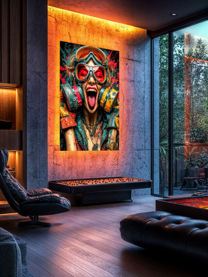 Art Print SensuAI - Red scream
