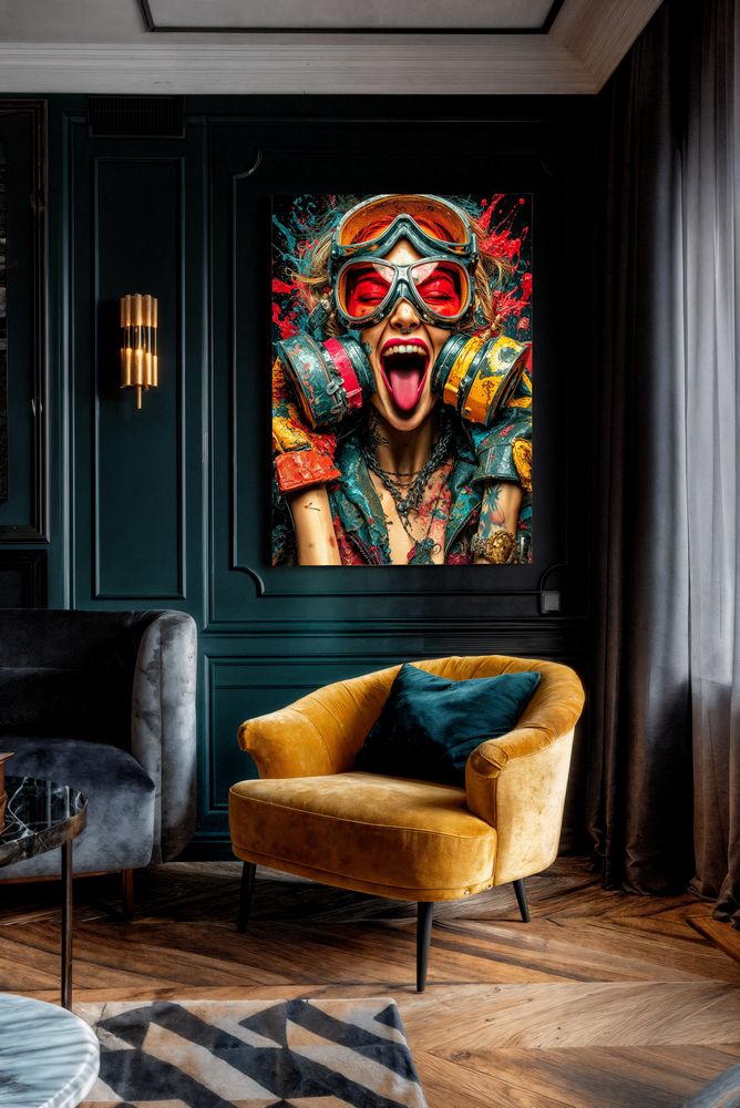 Art Print SensuAI - Red scream