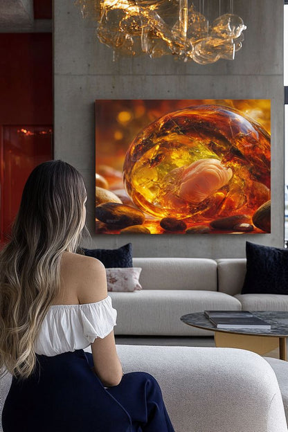 Art Print Abstract Lab AI - Liquid Pixels