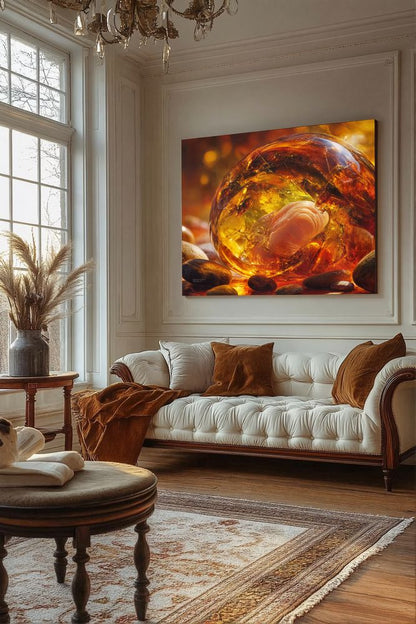 Art Print Abstract Lab AI - Liquid Pixels