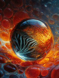 Art Print Abstract Lab AI - Fluid Refractions